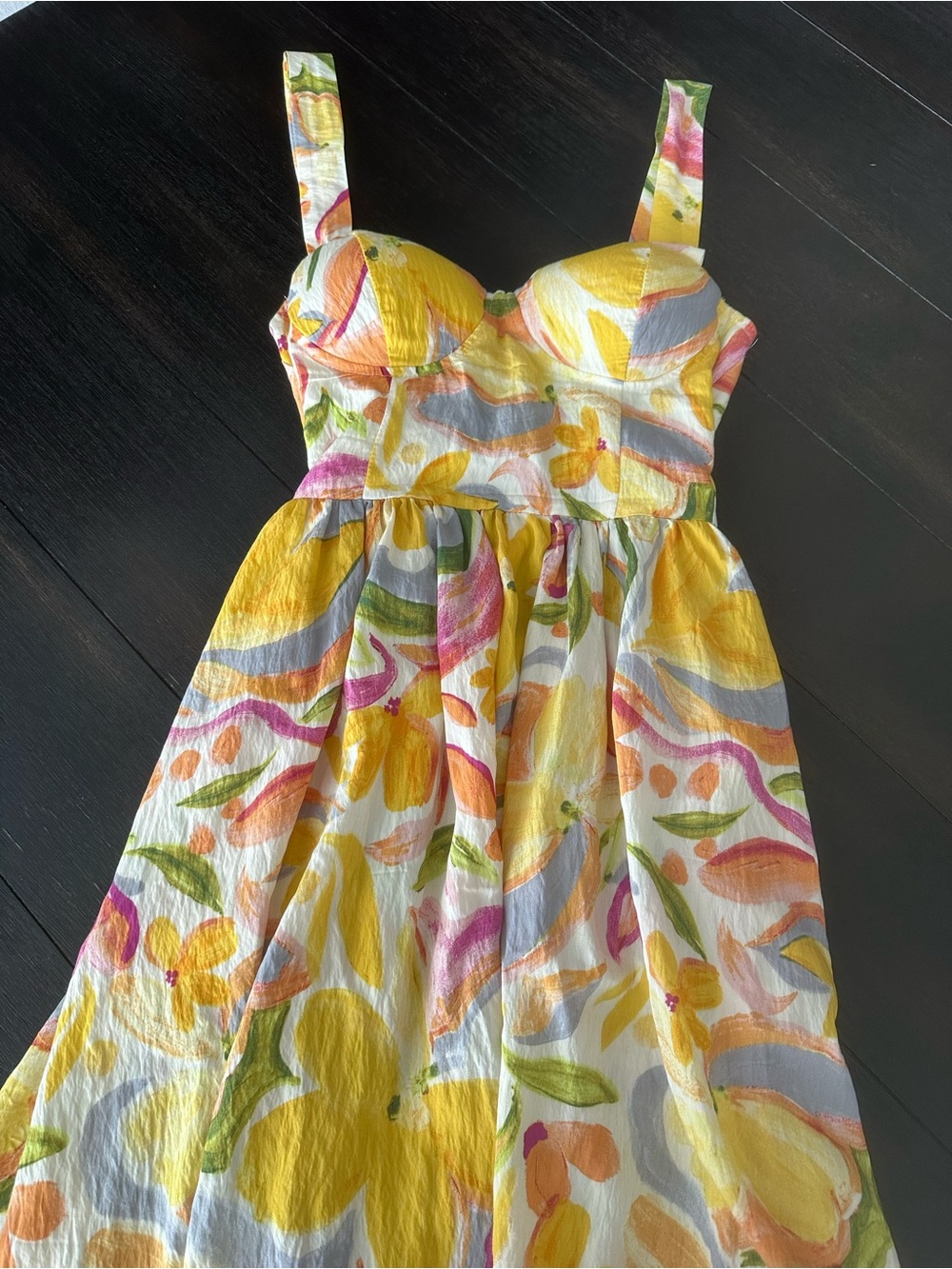 Yellow Floral Sundress